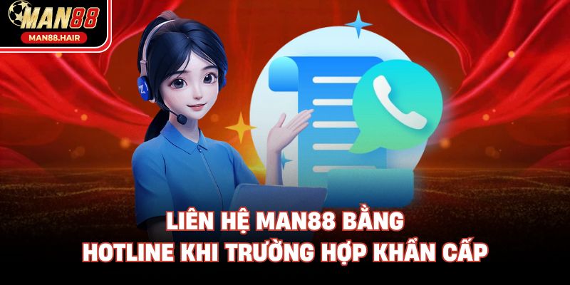Liên hệ Man88 bằng hotline khi trường hợp khẩn cấp