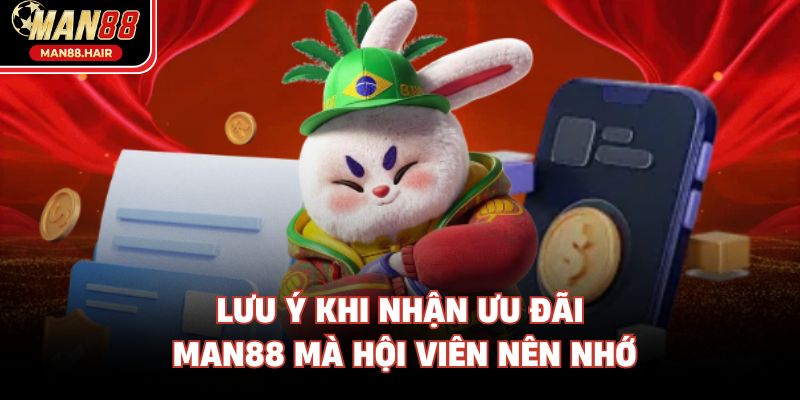 Lưu ý khi nhận ưu đãi Man88 mà hội viên nên nhớ